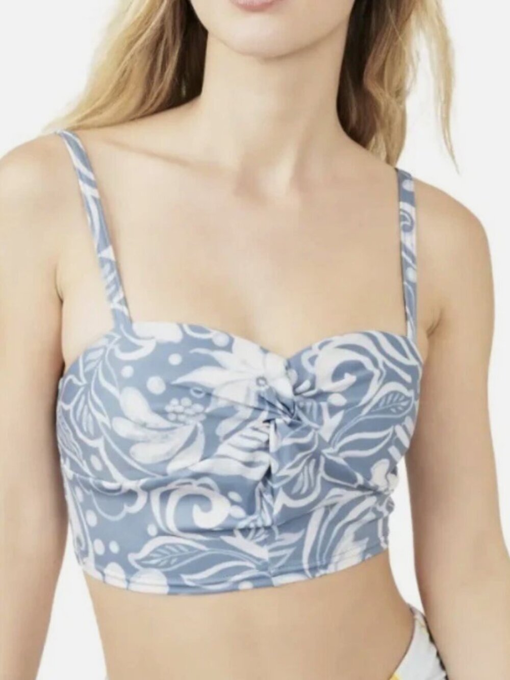 FP Movement by Free People Blue Double Take Crop Top Camisole (Women's XS)